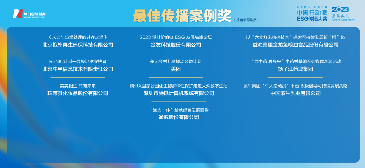 2023“中国行动派·ESG传播大奖”获奖名单重磅揭晓！专家云集共话中国ESG传播新趋势(图4)