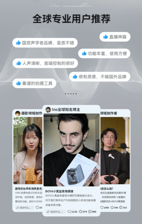 13年卖爆100多个国家国产专业级麦克风品牌BOYA博雅发布旗舰新品(图8)